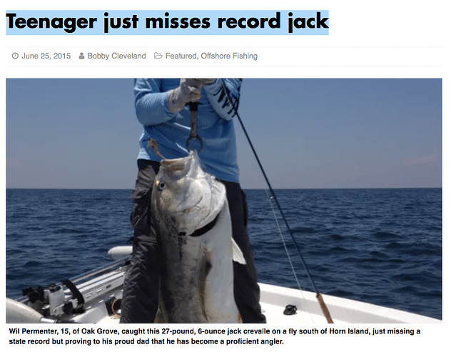 Mississippi Crevalle Jack