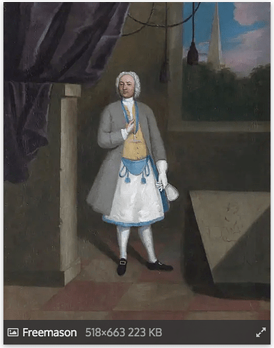 18th Century Portrait of a Freemason