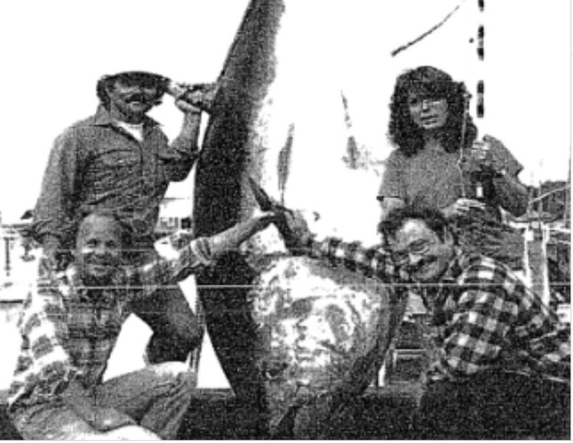 Massachusetts state record bluefin tuna 1984