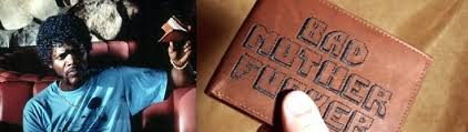 Pulp Fiction - BAD MOTHER FUCKER - Bifold Wallet - Brown Leather | Bags, Wallets & Company | Roxie Rebel