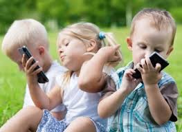 Young Children With Smartphones